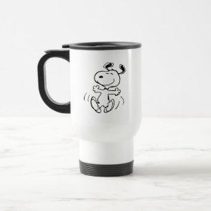 Caneca Térmica Amendoins   Uma dança feliz snoopy