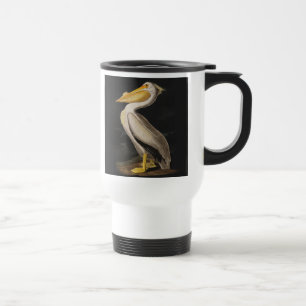Caneca Térmica América do Pássaro Pelicano Branco da Audubon
