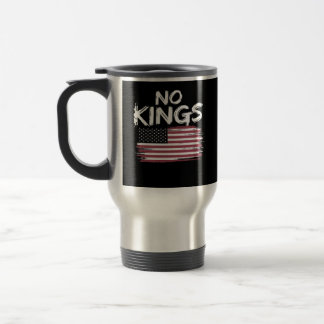 Caneca Térmica American Flag Upside Down Distress No Kings Long F