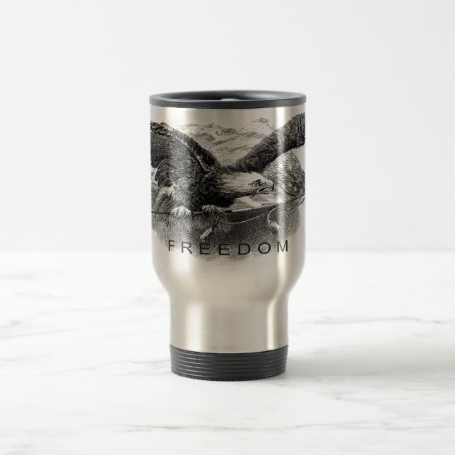 Caneca Térmica American FREEDOM Coffee Mug (Centro)