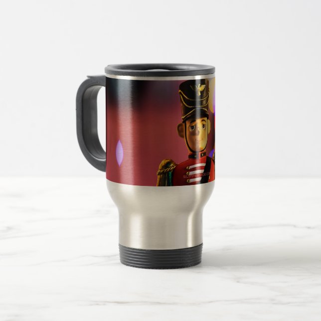 Caneca Térmica Amigo soldadinho de brinquedo clássico de Natal do (Frente Esquerda)