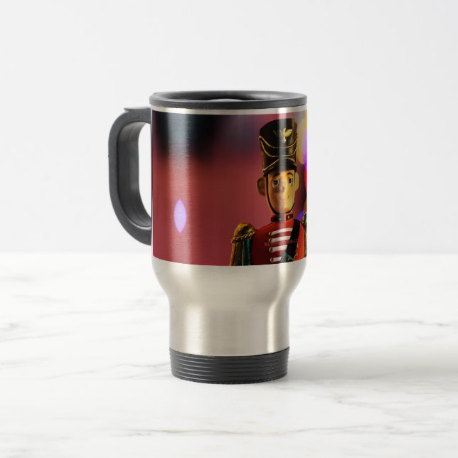 Caneca Térmica Amigo soldadinho de brinquedo clássico de Natal do (Frente Esquerda)