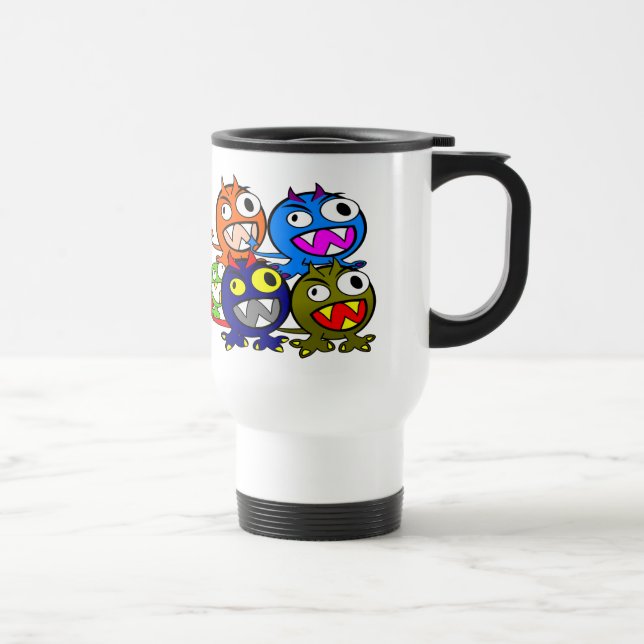 Caneca Térmica Amigos do Monstro das Halloween (Direita)