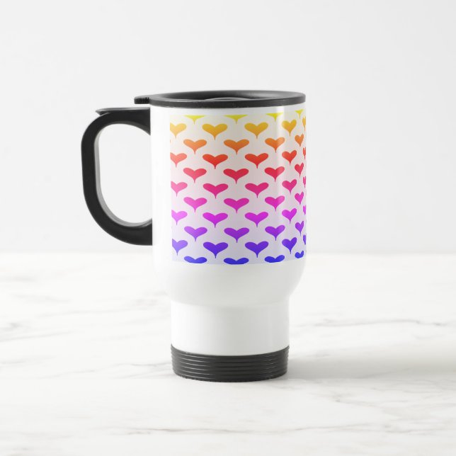 Caneca Térmica Amo-Te Colorida (Esquerda)
