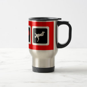 Caneca Térmica Amor da paz que skydiving