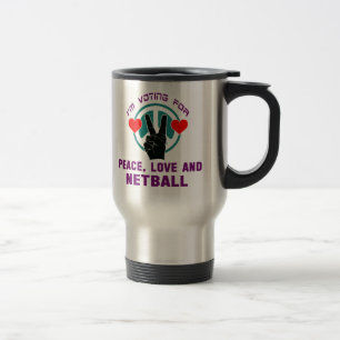 Caneca Térmica Amor e Netball. da paz