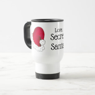 Caneca Térmica Amor, Papai Noel Secreto Feliz Natal Red Xmas
