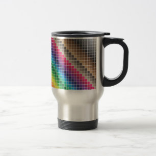 Caneca Térmica Amostras de cor de cerâmica sem costura