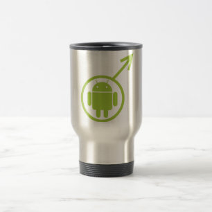 Caneca Térmica Android masculino (sinal/símbolo) Bugdroid