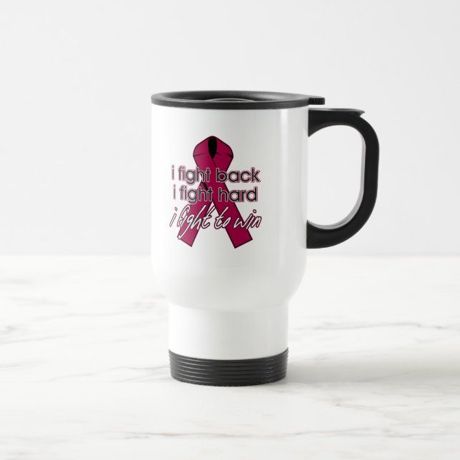 Caneca Térmica Anemia que da célula falciforme eu luto para trás (Direita)