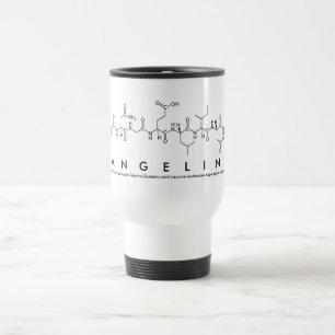 Caneca Térmica Angeline peptide name mug