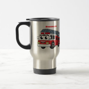 Caneca Térmica Animação de bombeiros felizes