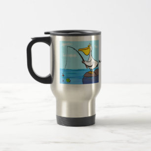Caneca Térmica Animação pelicana de pesca