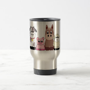 Caneca Térmica Animais de fazenda bonitos