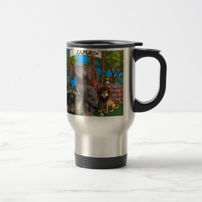 Caneca Térmica Animais no jardim zoológico (Direita)