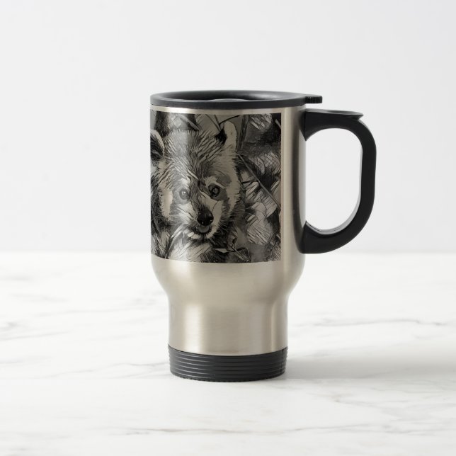 Caneca Térmica AnimalArtBW_RedPanda_003 (Direita)