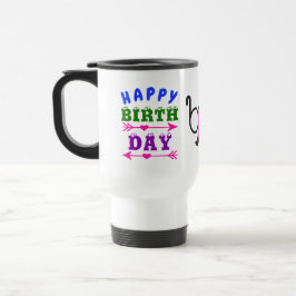 Caneca Térmica Aniversário de abril Fool Fool Day Mustache & Glas