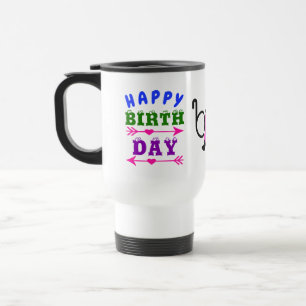 Caneca Térmica Aniversário de abril Fool Fool Day Mustache & Glas