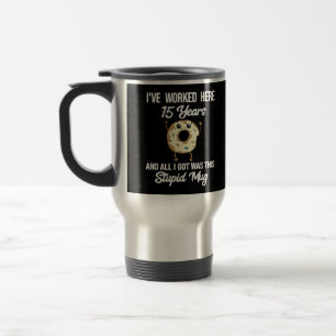 Caneca Térmica Aniversário de Trabalho de 15 Anos Apreciação D