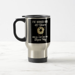 Caneca Térmica Aniversário de Trabalho de 40 anos Apreciação D