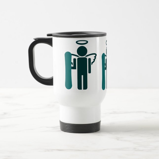 Caneca Térmica anjo do snowboard (Esquerda)