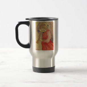 Caneca Térmica Anjo Tocando uma Flauta