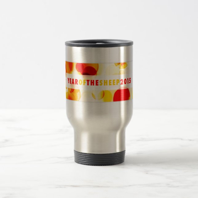 Caneca Térmica ano dos ovinos 2015 (bokeh) (Centro)