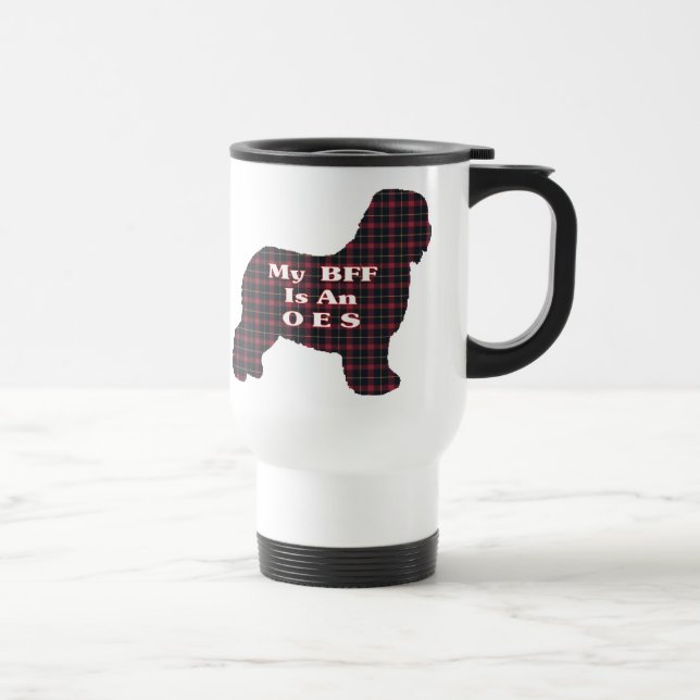Caneca Térmica Antigos presentes de Sheepdog BFF em Inglês (Direita)