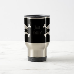 Caneca Térmica Apenas crânios de Chillin com óculos de sol