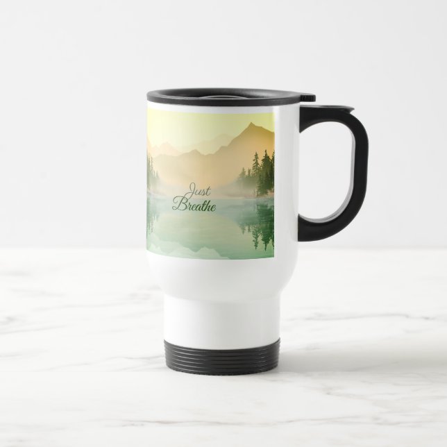 Caneca Térmica Apenas Respire a Floresta da Montanha Dourada Verd (Direita)