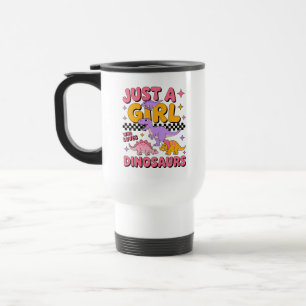 Caneca Térmica Apenas Uma Menina Que Ama Dinossauros