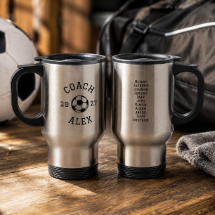 Caneca Térmica Aplicativo de Apreciação de Treinador de Futebol P