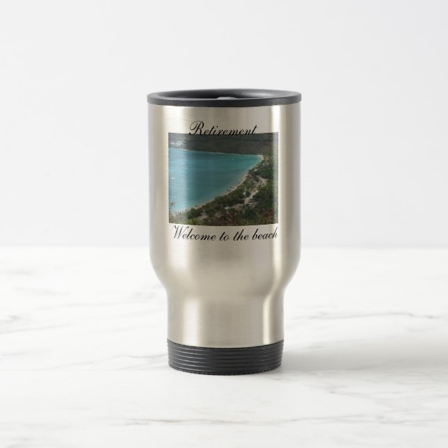 Caneca Térmica Aposentadoria, boa vinda à praia (Centro)