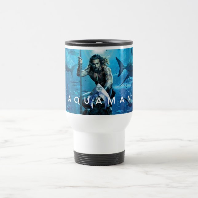 Caneca Térmica Aquaman | Prince Orin Com Animais Aquáticos (Centro)