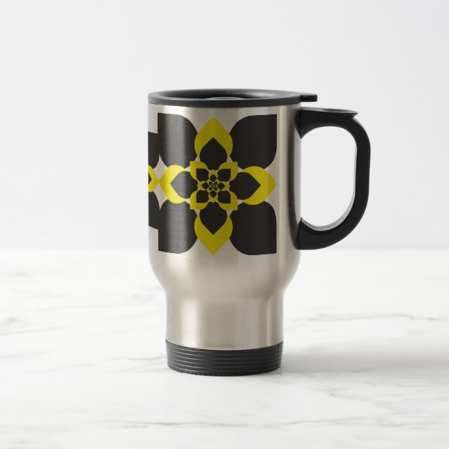 Caneca Térmica arabesco abstrato (Direita)