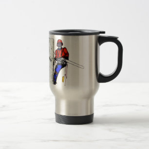 Caneca Térmica Arborist do cirurgião de árvore na serra de cade