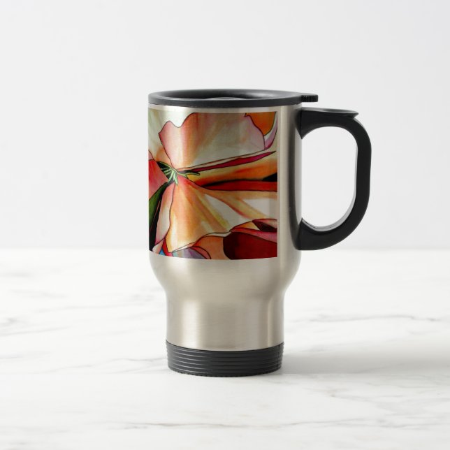 Caneca Térmica Arco-Íris Begonia aquarela (Direita)