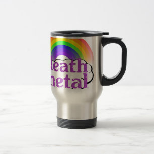 Caneca Térmica Arco-íris bonito do metal da morte