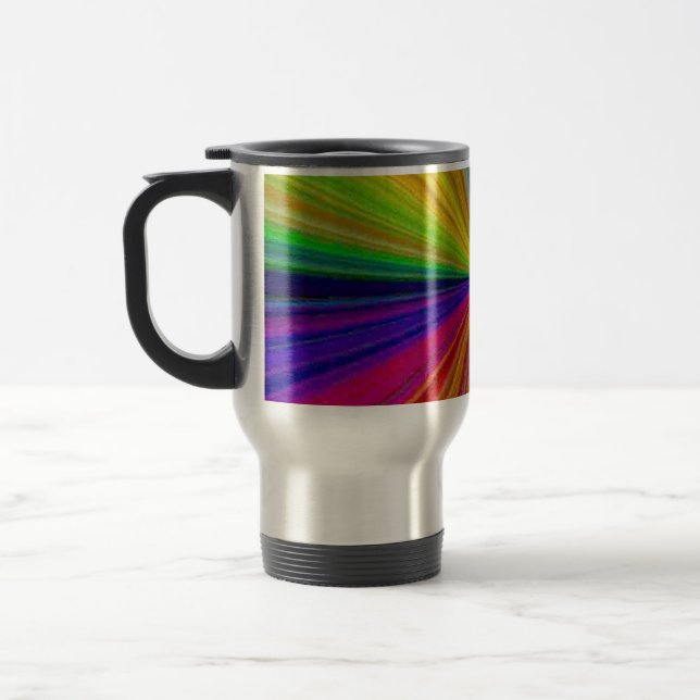 Caneca Térmica Arco-Íris com gradação circular (Esquerda)