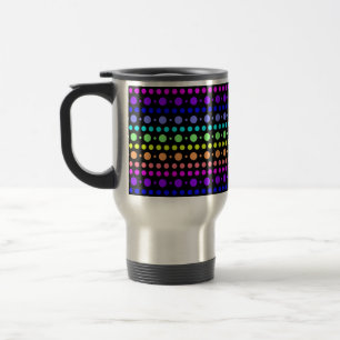 Caneca Térmica Arco-íris de pontos - escolha estilo e cor