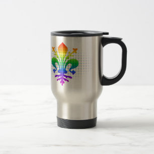 Caneca Térmica Arco-íris Fleur-de-lis