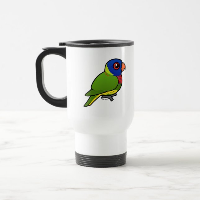 Caneca Térmica Arco-íris Lorikeet de Birdorable (Esquerda)