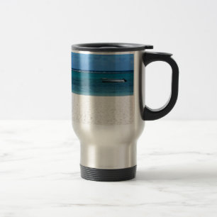 Caneca Térmica Areia branca praia de Flic en Flac Maurícia overl