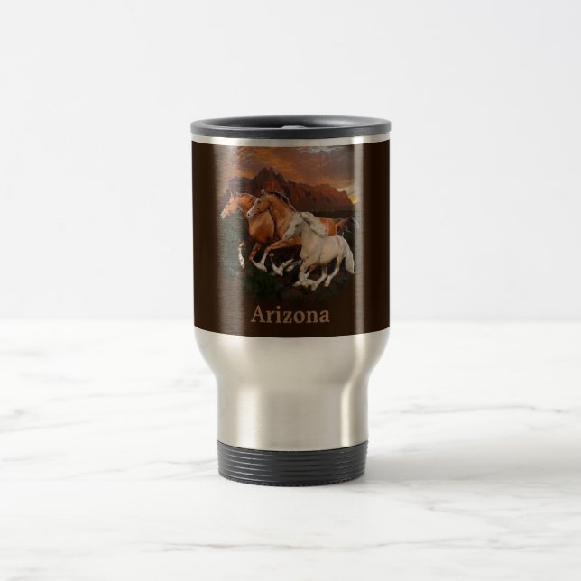 Caneca Térmica Arizona Cavalos selvagens (Centro)