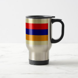 Caneca Térmica Armênia: Bandeira de café da Armênia