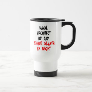 Caneca Térmica Arquiteto Naval Zombie Slayer Piada
