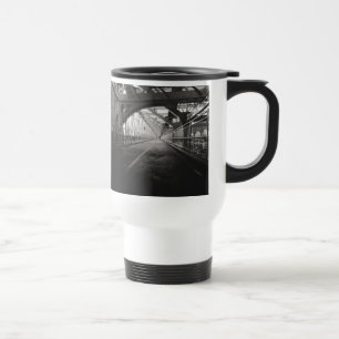 Caneca Térmica Arquitetura da ponte de Williamsburg - Nova Iorque