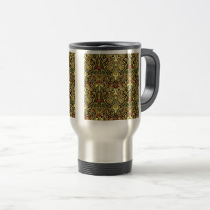 Caneca Térmica Art Nouveau Wallpaper Viagem/Viagem ao trabalho Mu