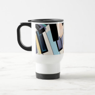 Caneca Térmica Arte abstrata de teclas de piano