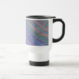 Caneca Térmica Arte abstrato colorido único P40M